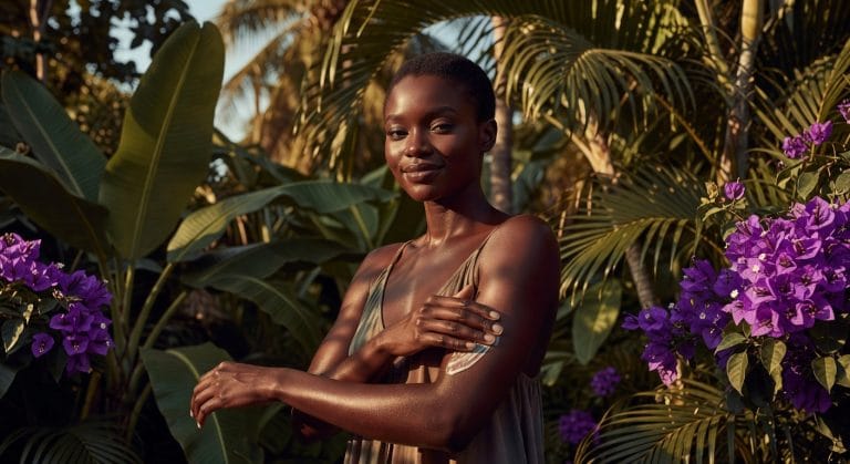 Soins corporels saison chaude peau noire - Opalya