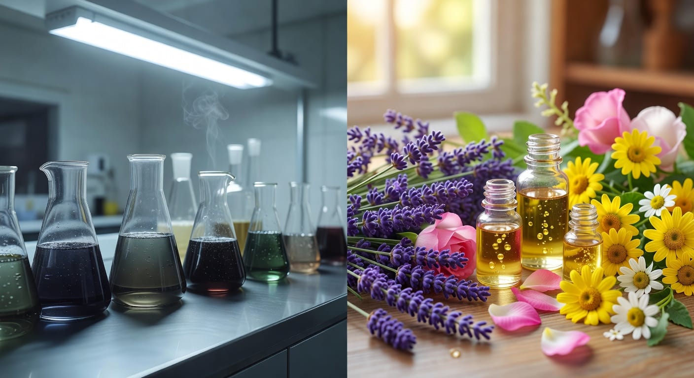 Chimie synthétique vs ingrédients naturels - Opalya sans hydroquinone